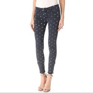 Mother The Looker Ankle Zip Fleur de Love